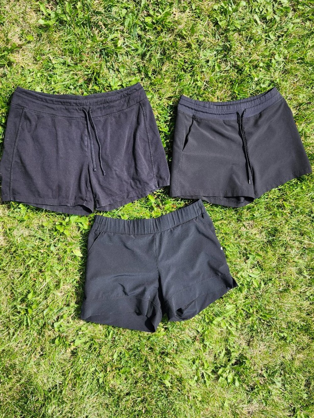 BLACK SHORTS Woman's Bundle Lot of 3 Size Large Joe Fresh Copper Fit Well+Calm